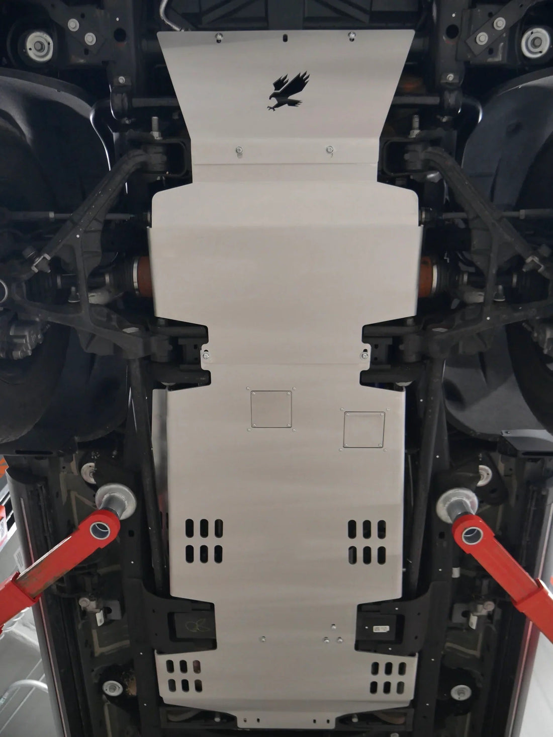 metal Chevy S10 transmission skid plate