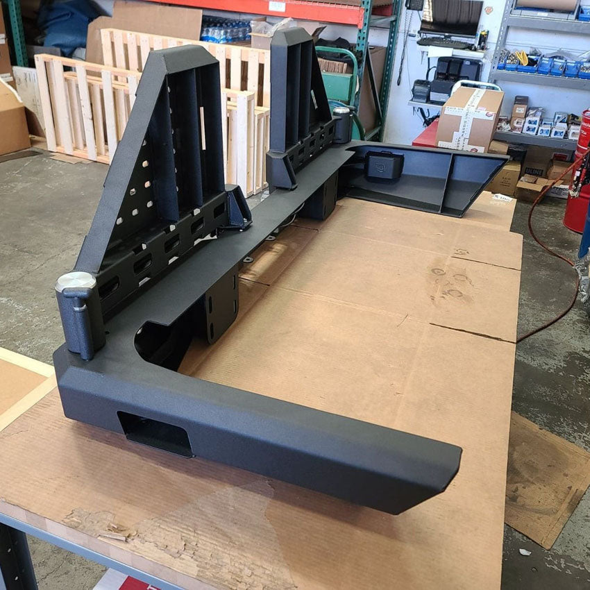 2010-2022 RAM 2500/3500 HIGH CLEARANCE DUAL SWING OUT REAR BUMPER Chassis Unlimited Inc.