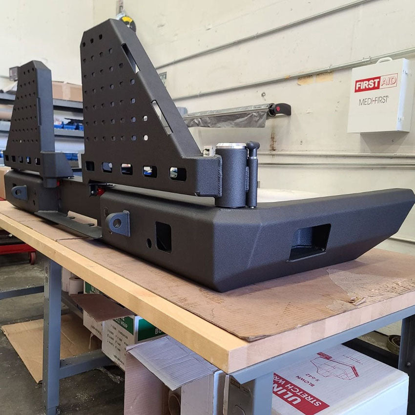 2010-2022 RAM 2500/3500 HIGH CLEARANCE DUAL SWING OUT REAR BUMPER Chassis Unlimited Inc.