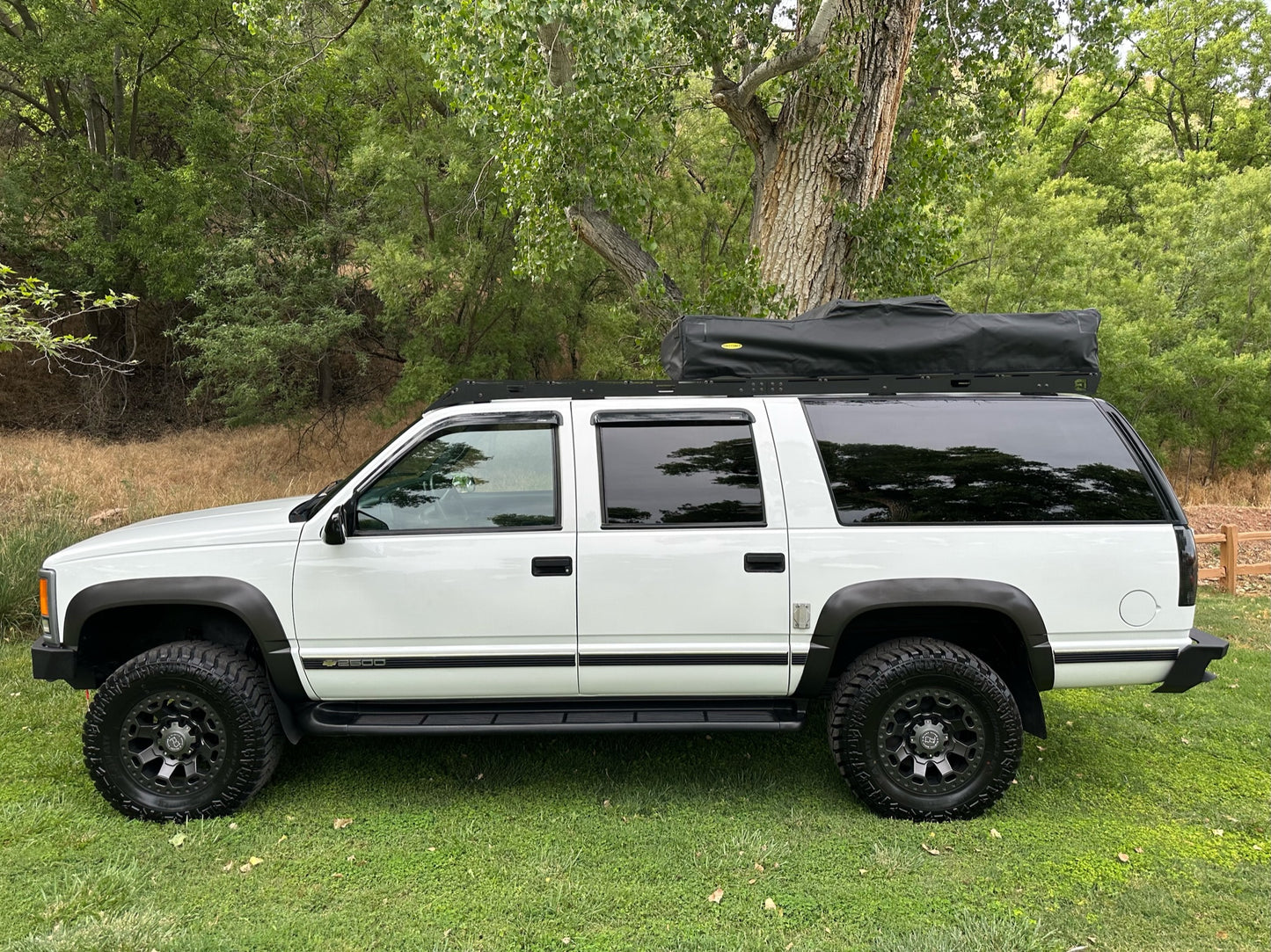 1992-1999 Chevy Suburban Roof Rack Baseline Overland Rooftop Tent Bumpers