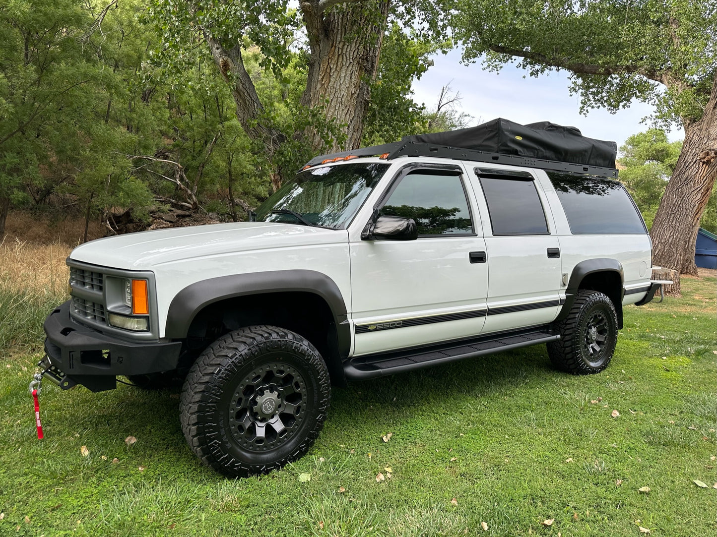 1992-1999 Chevy Suburban Front Winch Bumper 2500 Chassis Unlimited Baseline Overland Roof Rack