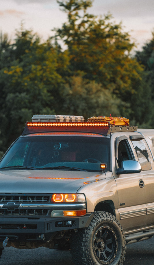 2000-2006 Chevy Suburban / Tahoe Front Winch Bumper Chassis Unlimted Baseline Overland Roof Rack