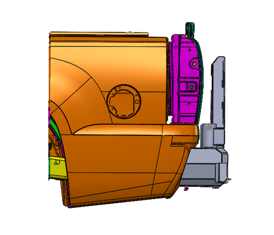 2007-2014 Chevy Avalanche octane dual swing out rear bumper sideview