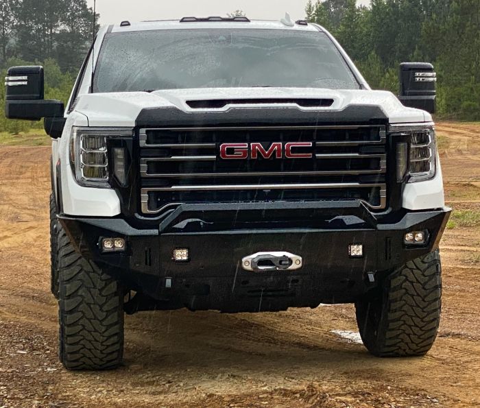 2020-2022 GMC SIERRA 2500/3500 OCTANE WINCH BUMPER Chassis Unlimited Inc. No Black Texture Powder Coat