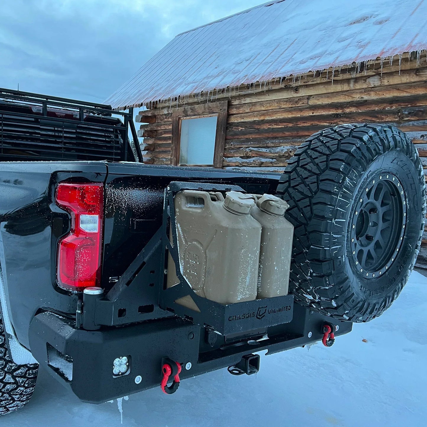 Chassis Unlimited 2020-2022 Chevy/ GMC 2500/ 3500 Dual Swing Out Rear Bumper by Baseline Overland