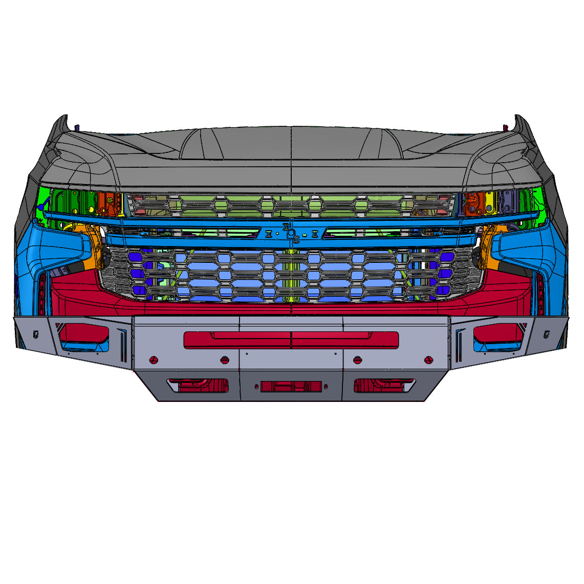 2021-2024 Chevy Tahoe and Suburban Octane Front Winch Bumper Baseline Overland