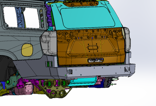 2021-2025 Chevy Suburban GMC Yukon XL High Clearance Rear Bumper
