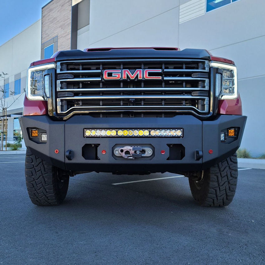 2020-2022 GMC SIERRA 2500/3500 ATTITUDE FRONT WINCH BUMPER Chassis Unlimited Inc.