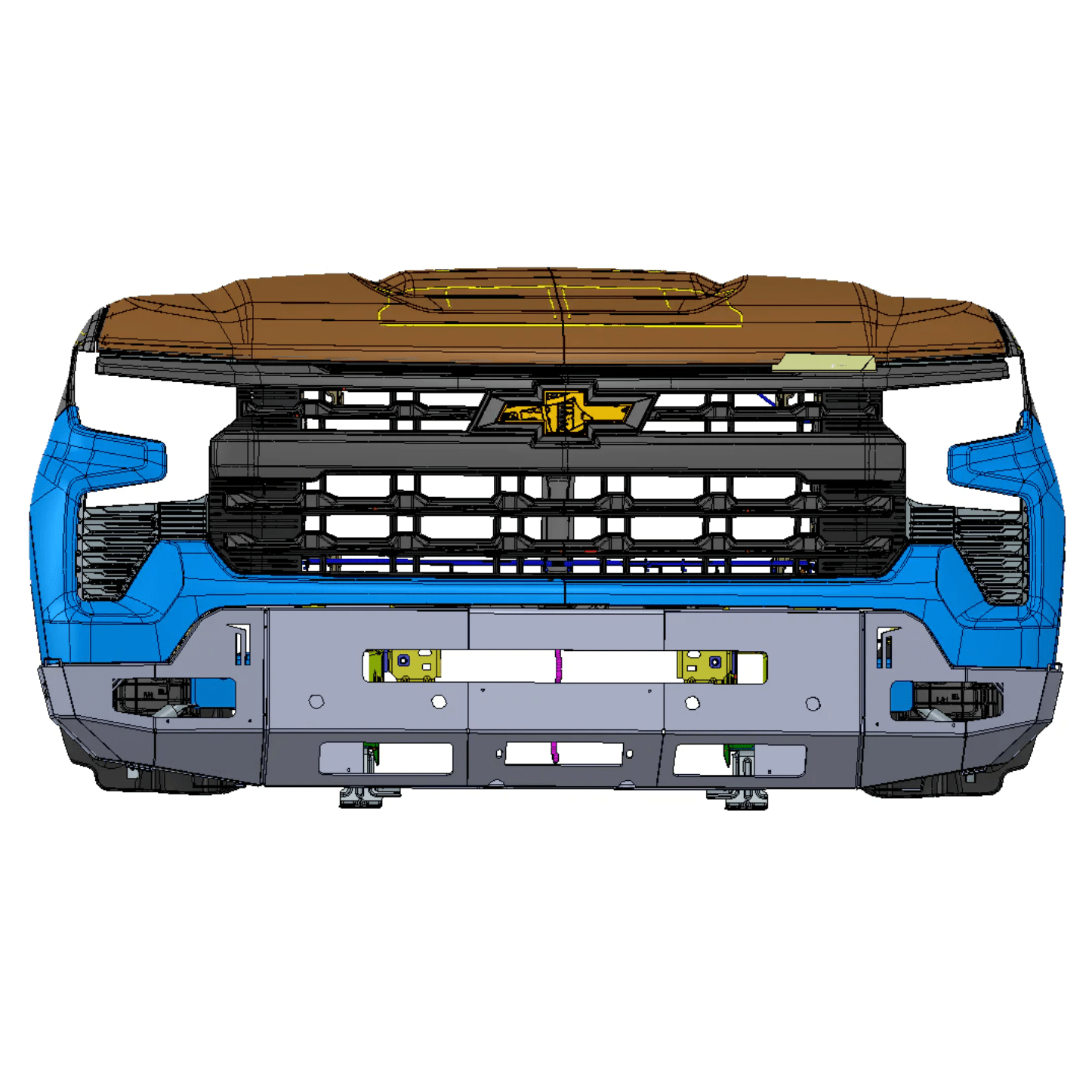 2022-2024 CHEVROLET SILVERADO 1500 OCTANE WINCH BUMPER Chassis Unlimited Inc.