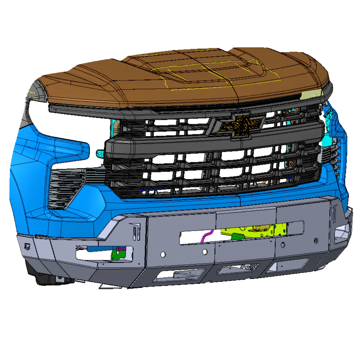 2022-2024 CHEVROLET SILVERADO 1500 OCTANE WINCH BUMPER Chassis Unlimited Inc.