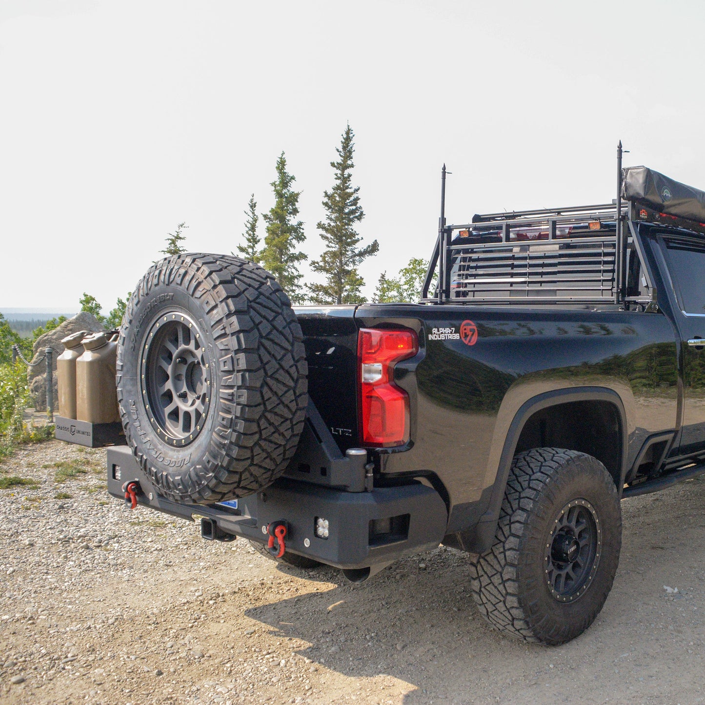 2020-2022 CHEVY/GMC 2500/3500 OCTANE DUAL SWING OUT REAR BUMPER Chassis Unlimited Inc.