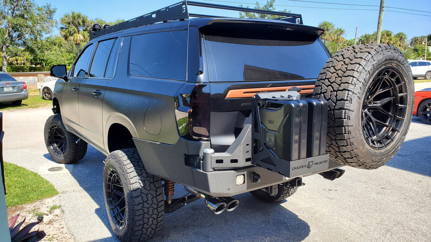 2021+ Chevy Suburban| GMC Yukon XL HIGH CLEARANCE DUAL SWING OUT REAR BUMPER