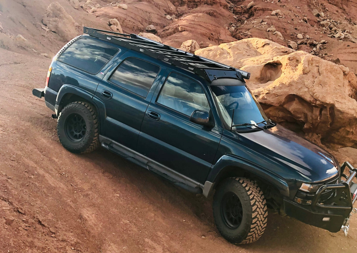 2000-2006 Chevy Tahoe Roof Rack Baseline Overland Method Race Wheels