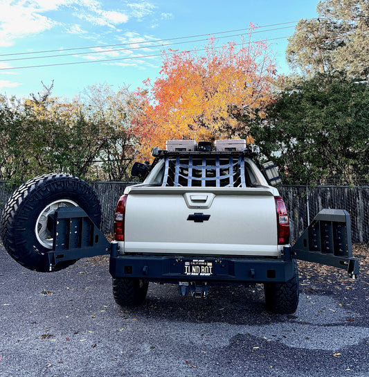 2007-2014 Chevy Avalanche OCTANE HIGH CLEARANCE DUAL SWING OUT REAR BUMPER