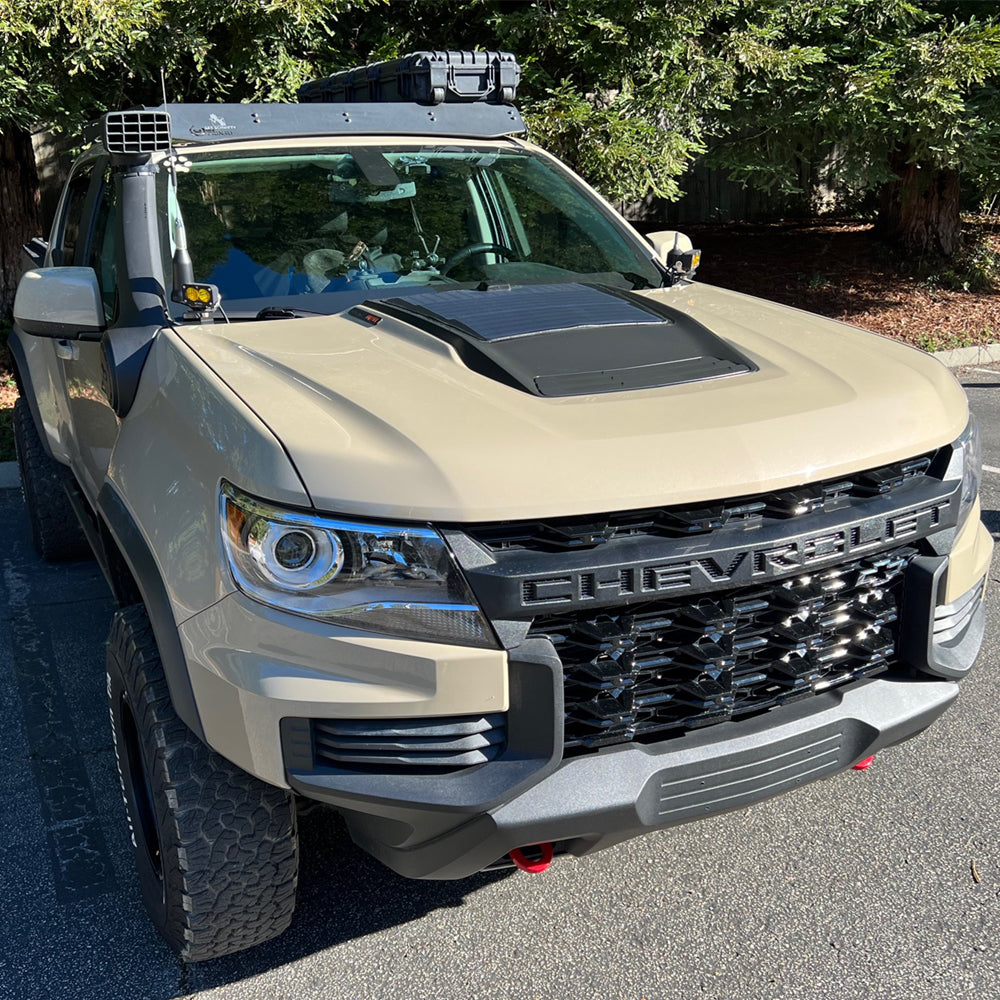 2017-2022 Chevy Colorado ZR2 Lensun 35W Hood Solar Panel