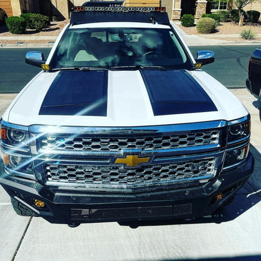 2014-2015 Chevrolet Silverado 1500 Lensun 110W Hood Solar Panel