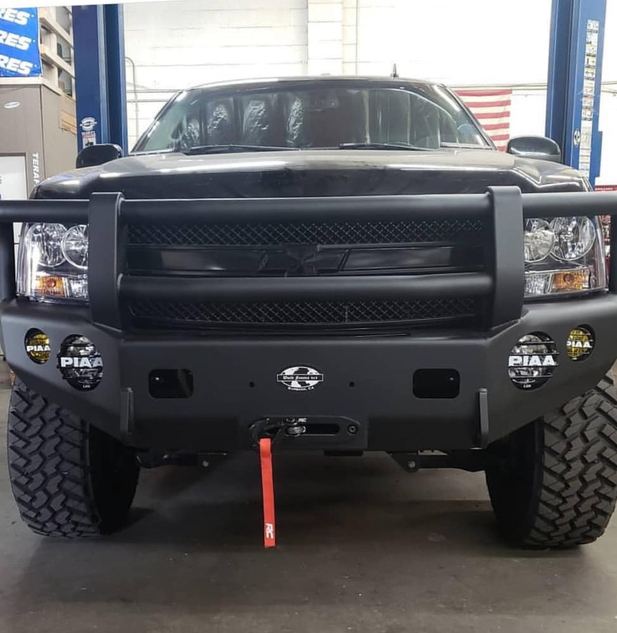 Trailready 10651G Winch Bumper Full Guard for Chevy