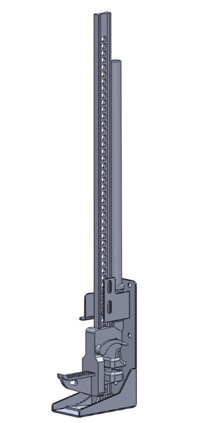 Chassis Unlimited Hi-Lift Jack Carrier for Swing Out Bumpers
