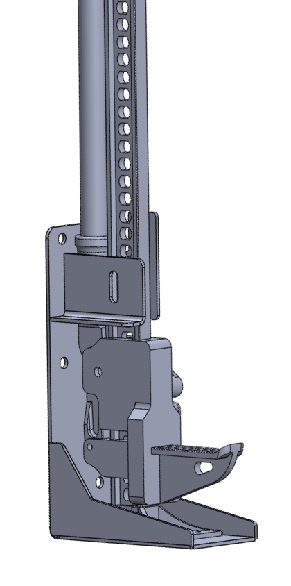 Chassis Unlimited Hi-Lift Jack Carrier for Swing Out Bumpers