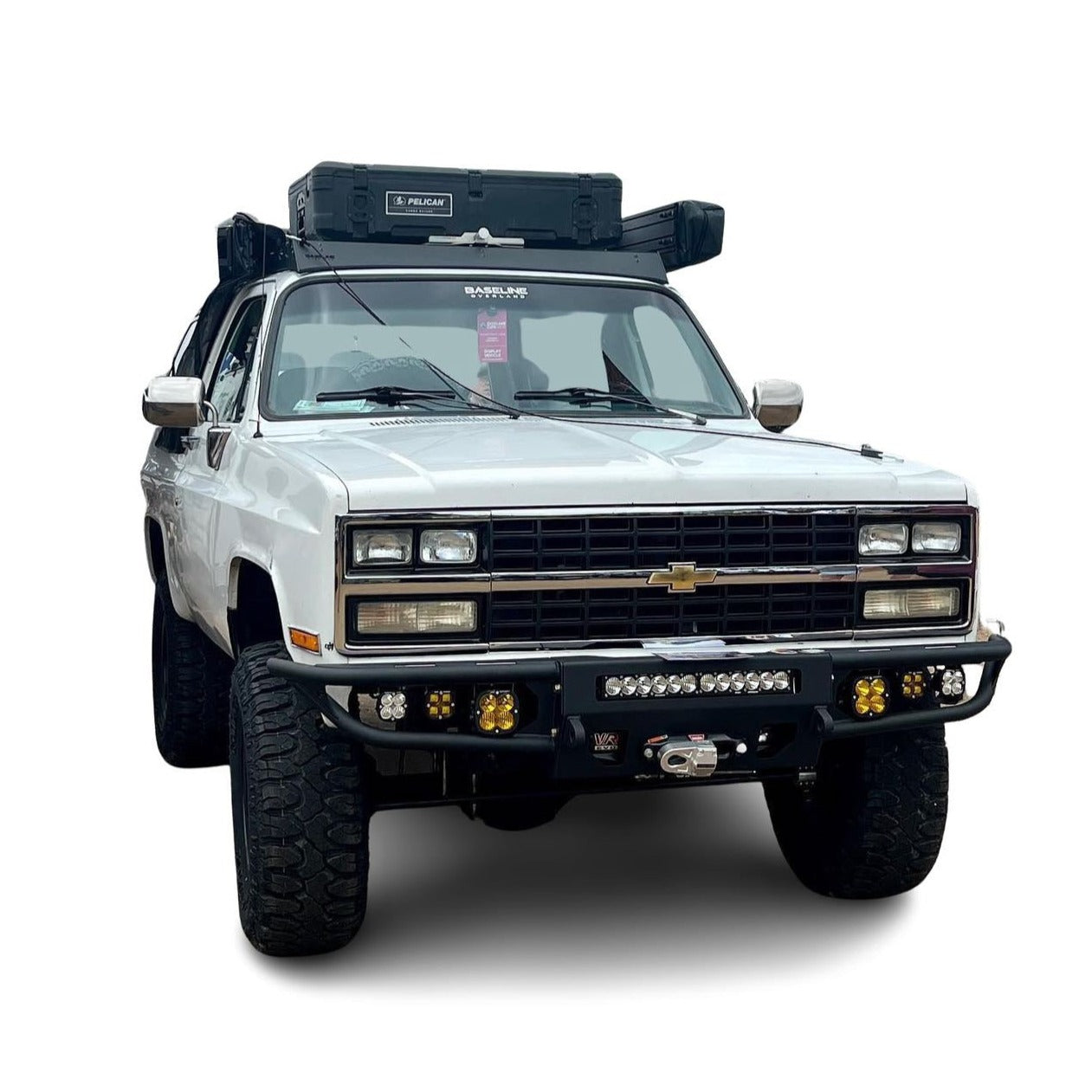 1973-1991 CHEVY/ GMC BLAZER/ JIMMY/ SUBURBAN OR 1973-1987 SILVERADO/ SIERRA DIABLO FRONT WINCH BUMPER 1500 2500 3500