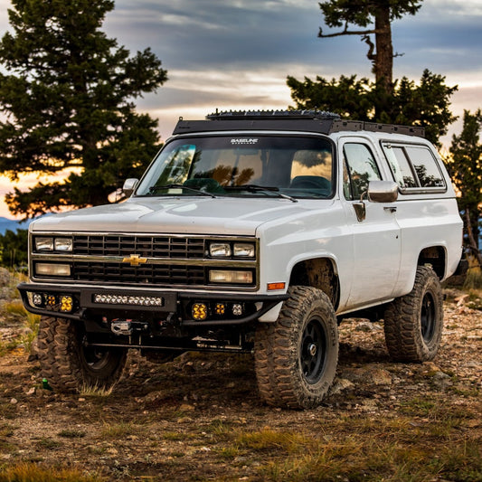 1973-1991 CHEVY/ GMC BLAZER/ JIMMY/ SUBURBAN OR 1973-1987 SILVERADO/ SIERRA DIABLO FRONT WINCH BUMPER 1500 2500 3500