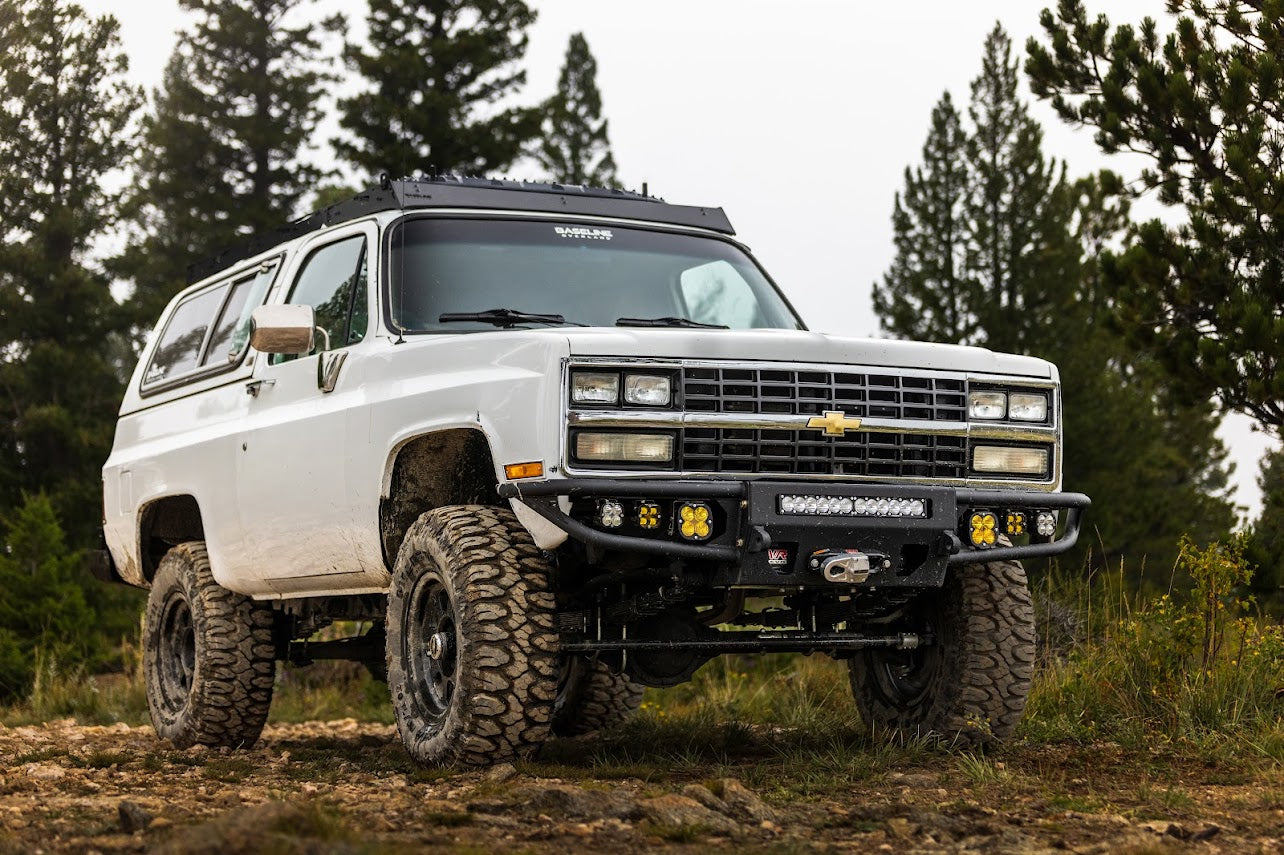 1973-1991 CHEVY/ GMC BLAZER/ JIMMY/ SUBURBAN OR 1973-1987 SILVERADO/ SIERRA DIABLO FRONT WINCH BUMPER 1500 2500 3500