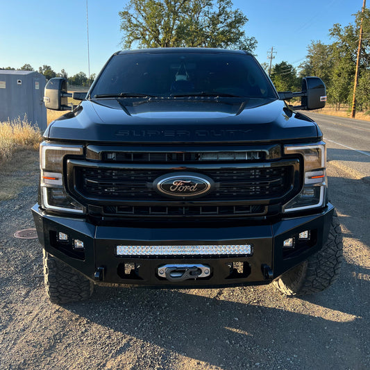 2017-2022 FORD SUPERDUTY F250/F350 ATTITUDE SERIES FRONT WINCH BUMPER Chassis Unlimited Inc.