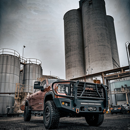 2020-2023 GMC SIERRA 2500/3500 ATTITUDE FRONT WINCH BUMPER W/ GUARD Chassis Unlimited Inc.