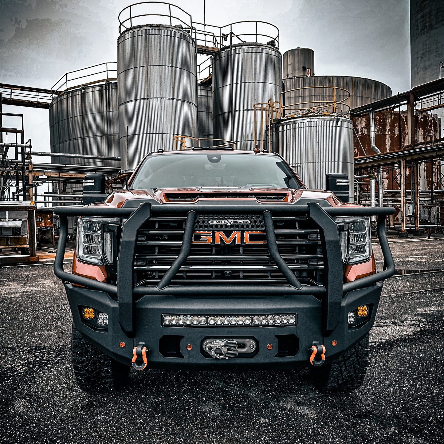 2020-2023 GMC SIERRA 2500/3500 ATTITUDE FRONT WINCH BUMPER W/ GUARD Chassis Unlimited Inc.