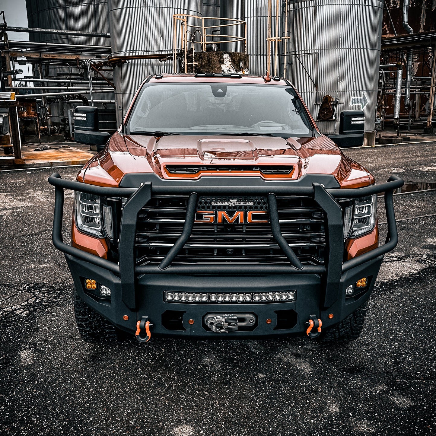 2020-2023 GMC SIERRA 2500/3500 ATTITUDE FRONT WINCH BUMPER W/ GUARD Chassis Unlimited Inc.