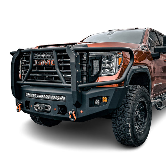 2020-2023 GMC SIERRA 2500/3500 ATTITUDE FRONT WINCH BUMPER W/ GUARD Chassis Unlimited Inc.