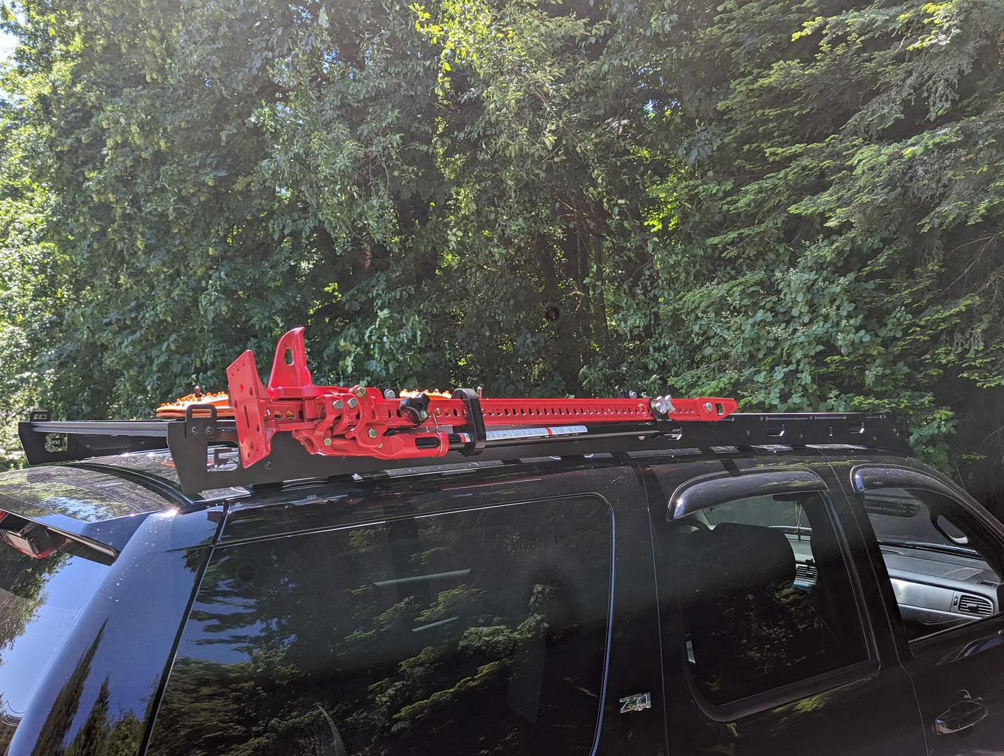 2007-2014 Chevy Tahoe Roof Rack Baseline Overland hi-lift jack