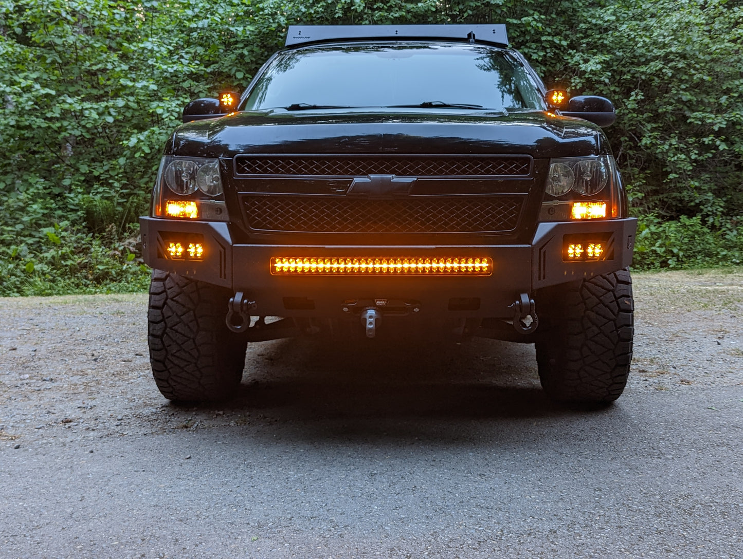 2007-2014 Chevy Tahoe | Suburban Avalanche octane front winch bumper