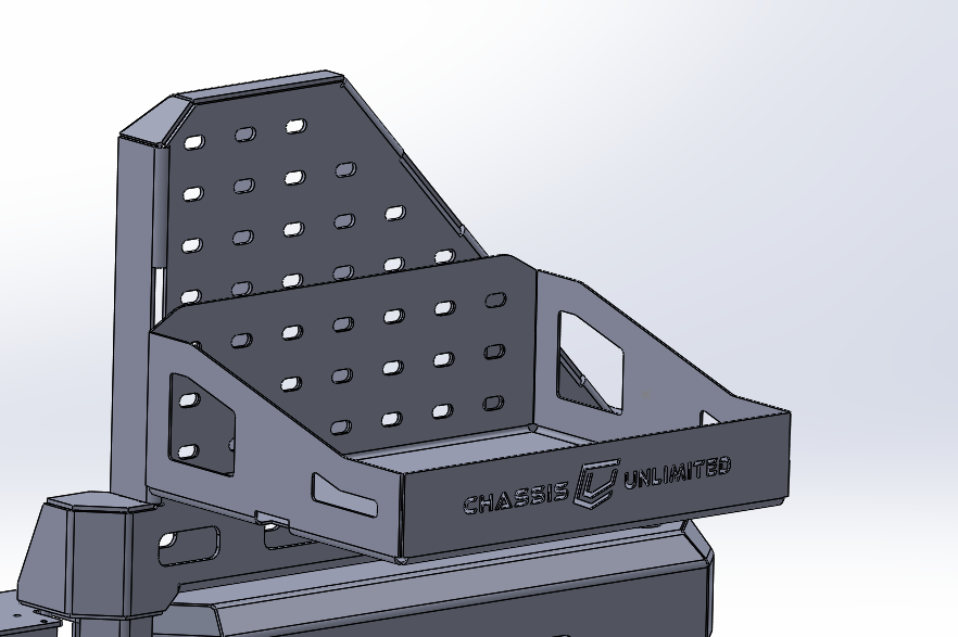 Cooler Carrier Swing Out Bumper Mount