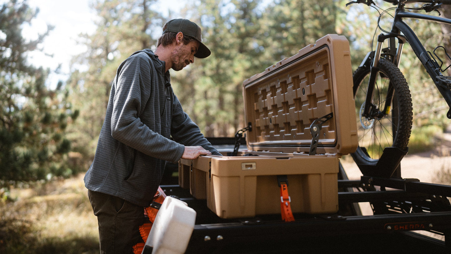 Sherpa Roam Tie Downs and Cooler