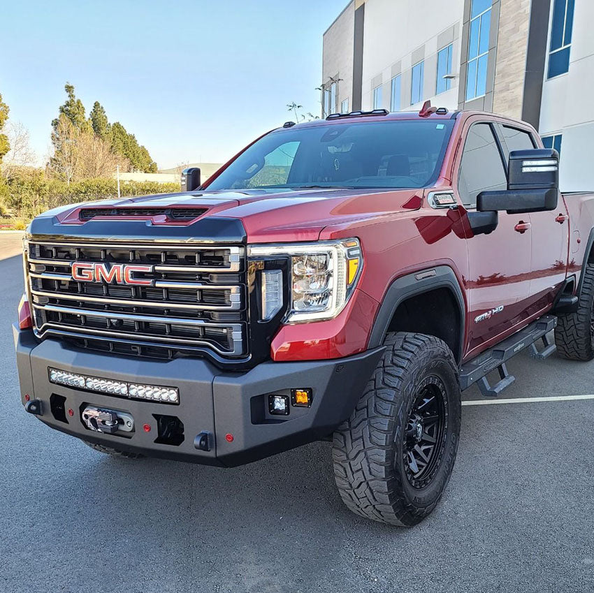 2020-2022 GMC SIERRA 2500/3500 ATTITUDE FRONT WINCH BUMPER Chassis Unlimited Inc.