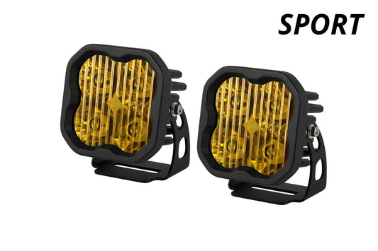 Diode Dynamics Stage Series 3" SAE Yellow Sport LED Pod (pair)