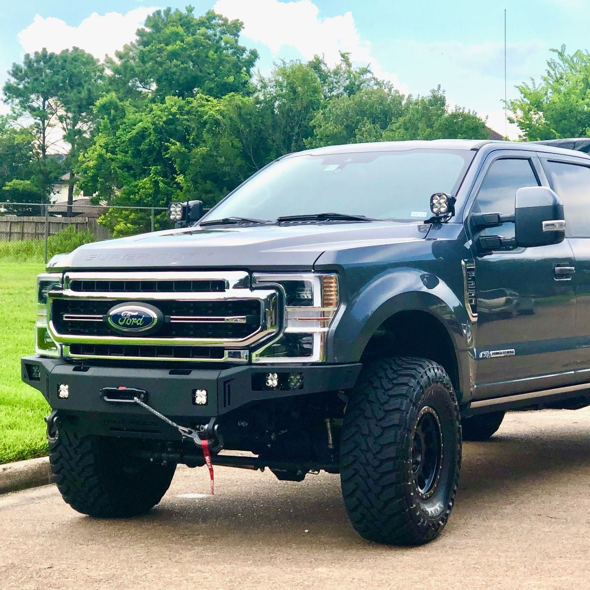 2017-2022 FORD SUPERDUTY F250/F350 OCTANE SERIES FRONT WINCH BUMPER Chassis Unlimited Inc.