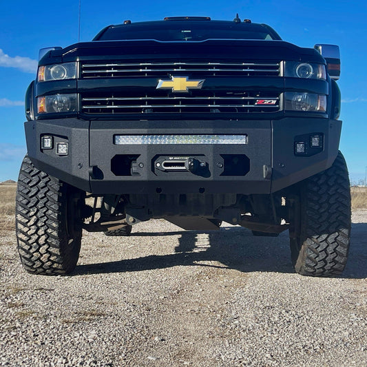 2015-2019 CHEVY SILVERADO 2500/3500 ATTITUDE FRONT WINCH BUMPER Chassis Unlimited Inc.