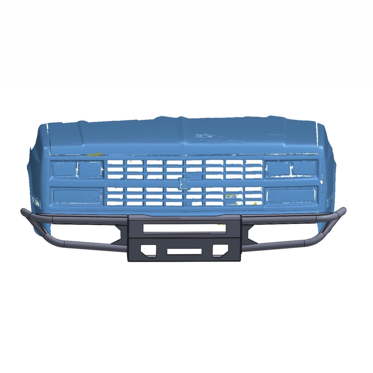 1973-1991 CHEVY/ GMC BLAZER/ JIMMY/ SUBURBAN OR 1973-1987 SILVERADO/ SIERRA DIABLO FRONT WINCH BUMPER 1500 2500 3500