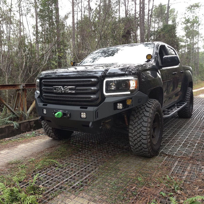 2015-2019 GMC CANYON OCTANE FRONT WINCH BUMPER Chassis Unlimited Inc.