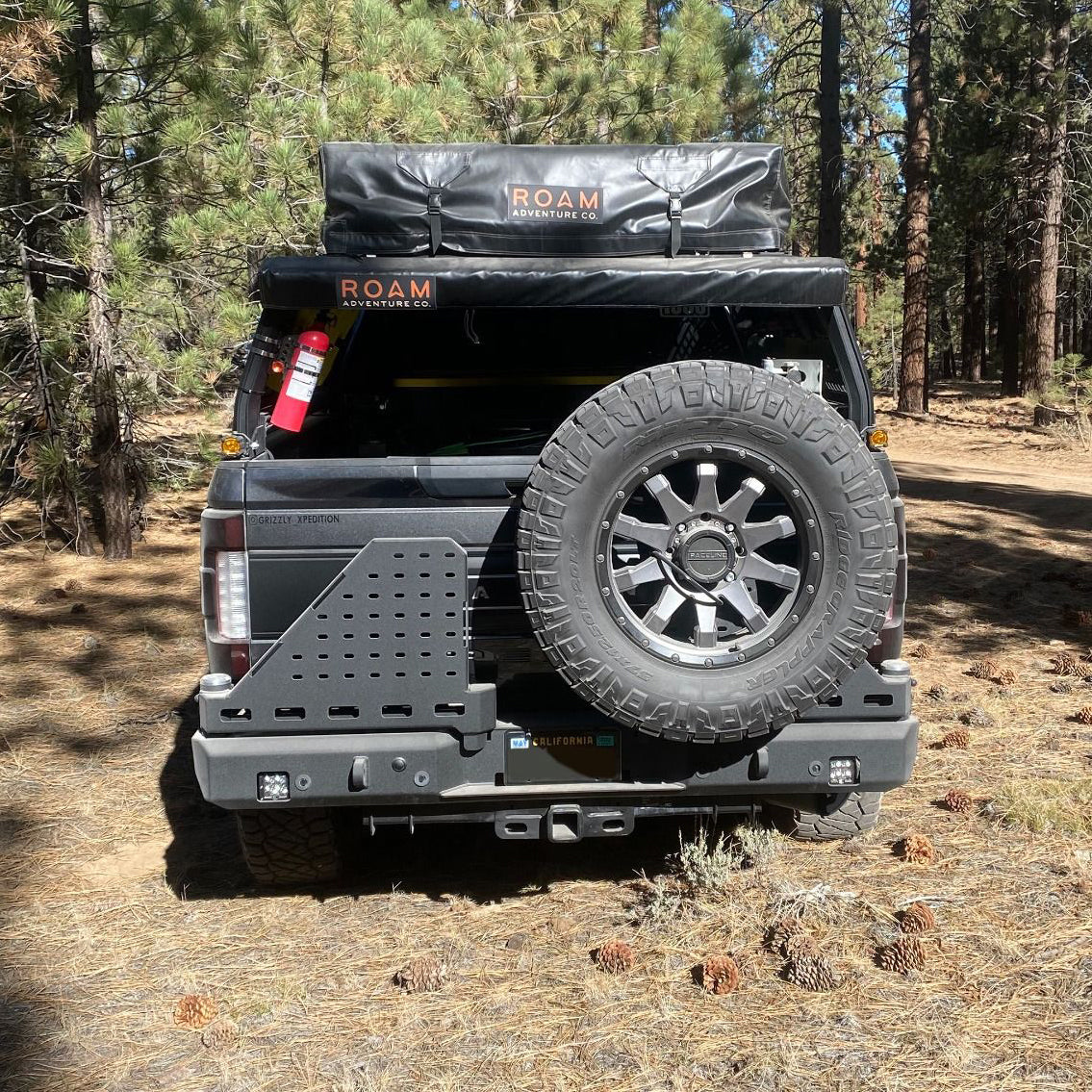2017-2022 FORD SUPERDUTY F250/F350 DUAL SWING OUT REAR BUMPER Chassis Unlimited Inc.
