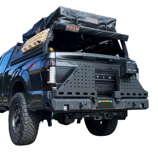 2017-2022 FORD SUPERDUTY F250/F350 DUAL SWING OUT REAR BUMPER Chassis Unlimited Inc.