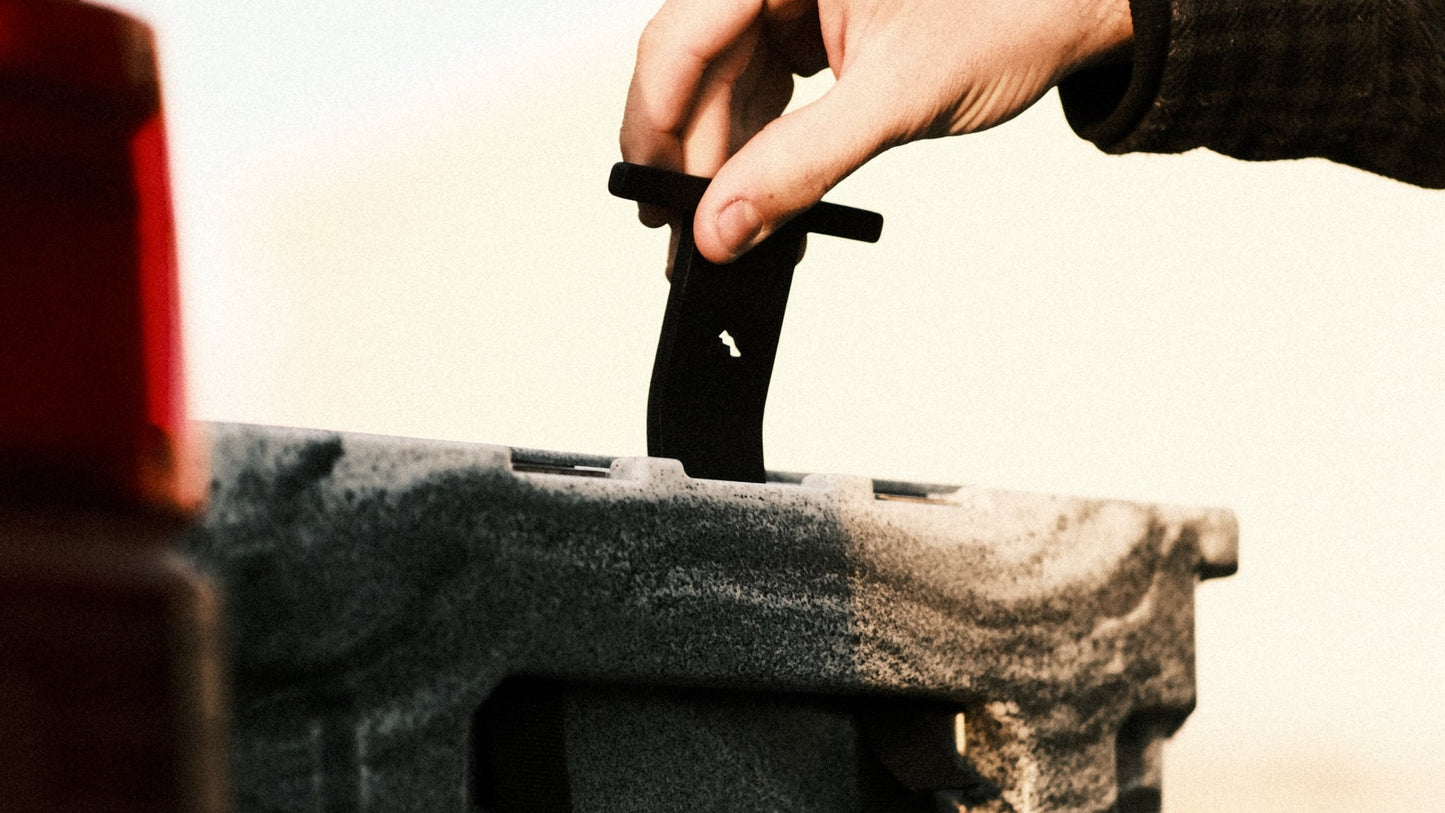 Sherpa Roam Tie Downs and Cooler