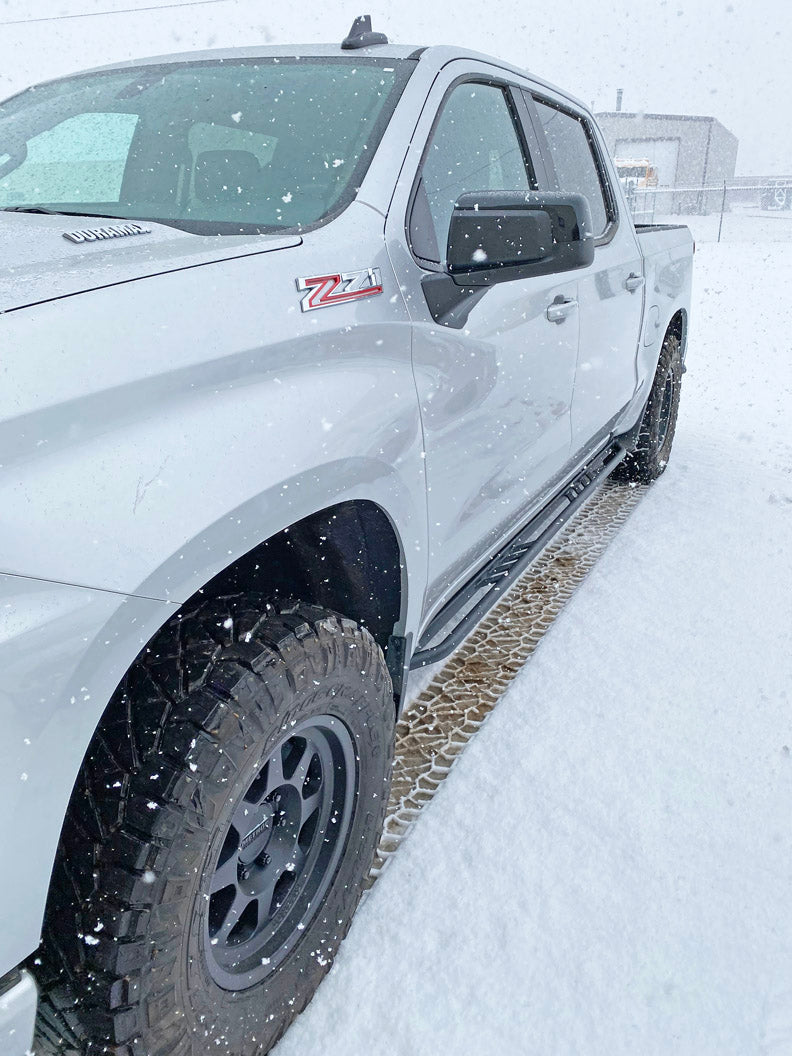 2020 - 2023 Chevy Silverado | GMC Sierra 1500 157 in Wheelbase Rock Sliders and Side Steps