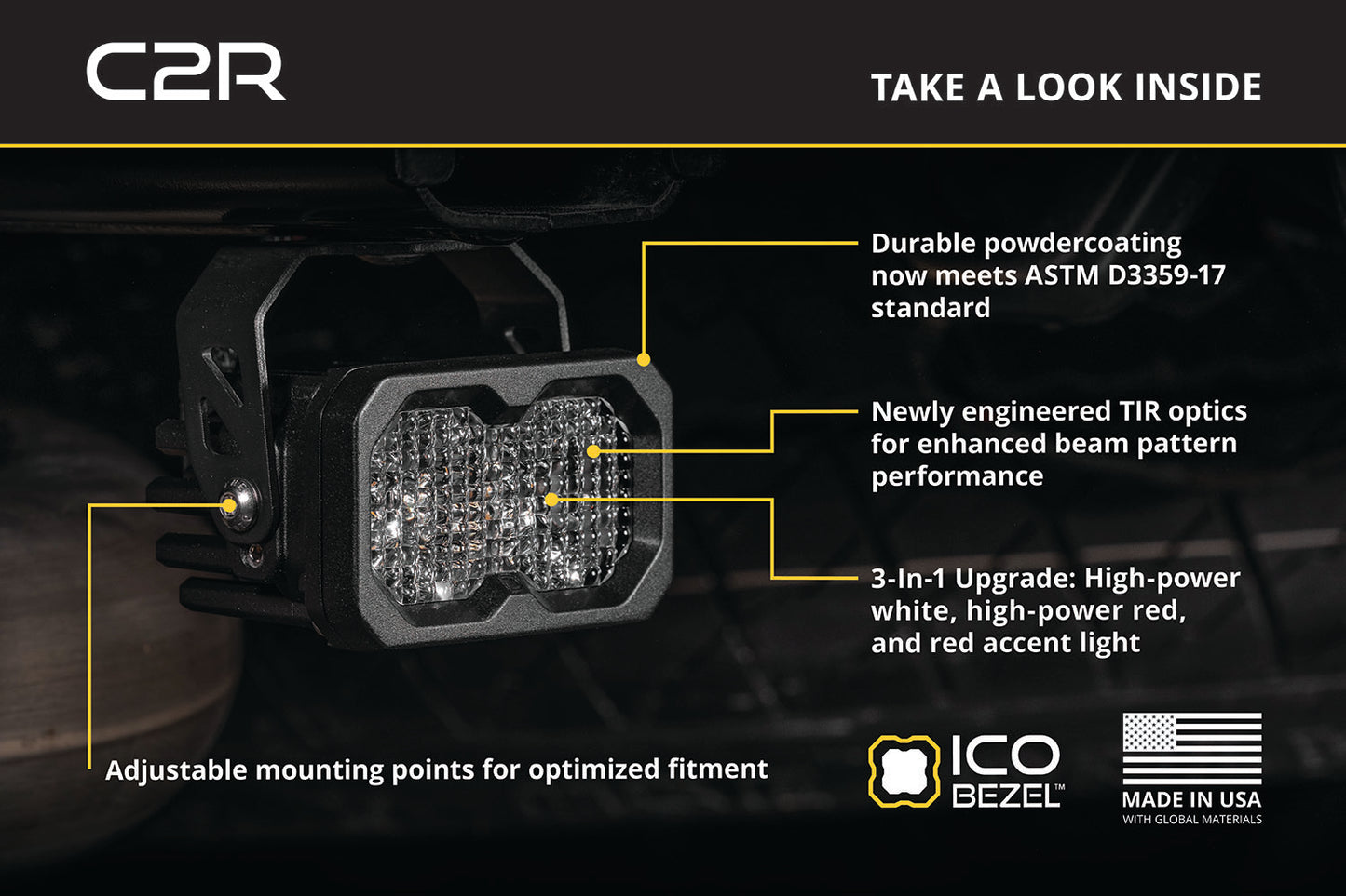 C2R Standard LED Pod (pair)