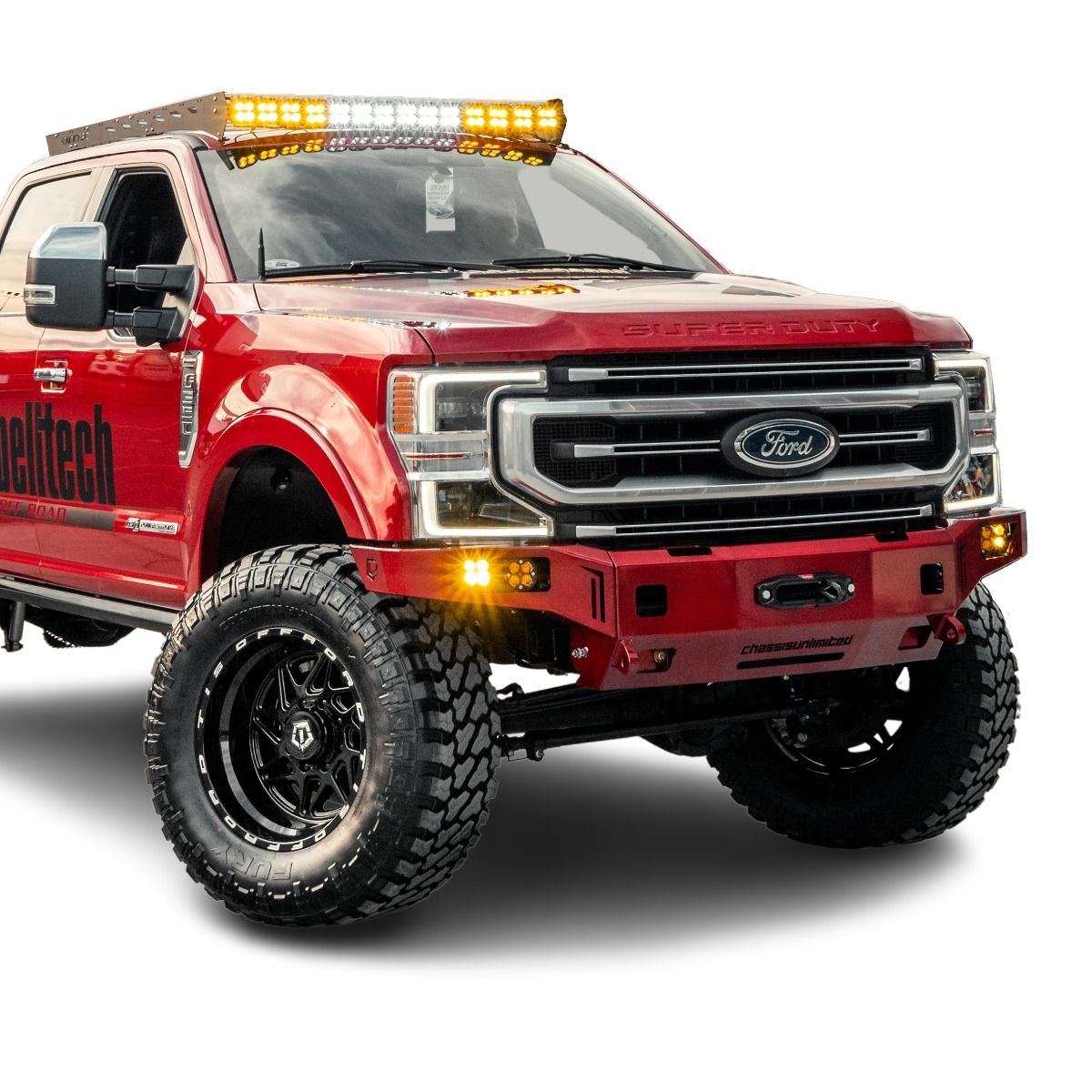 2017-2022 FORD SUPERDUTY F250/F350 OCTANE SERIES FRONT WINCH BUMPER Chassis Unlimited Inc.