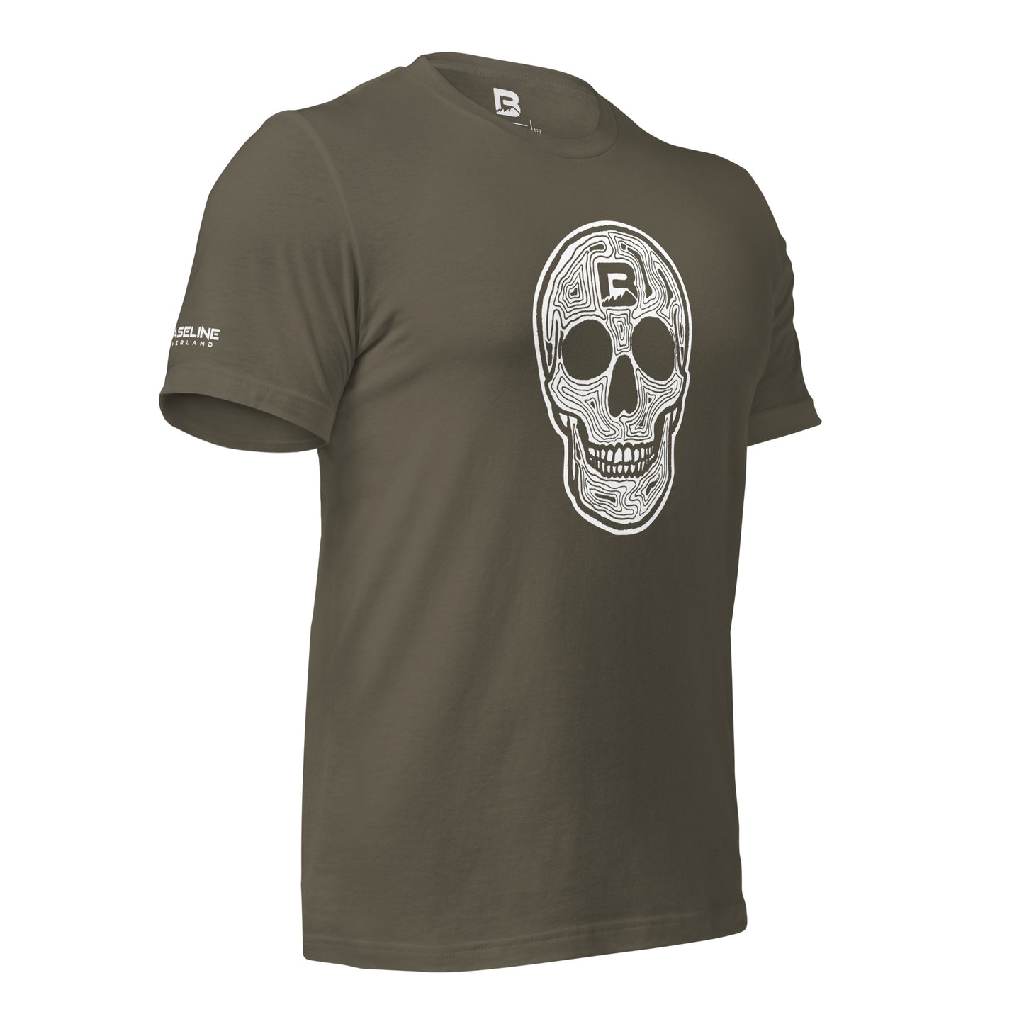 Baseline Overland Topo Skull Unisex t-shirt