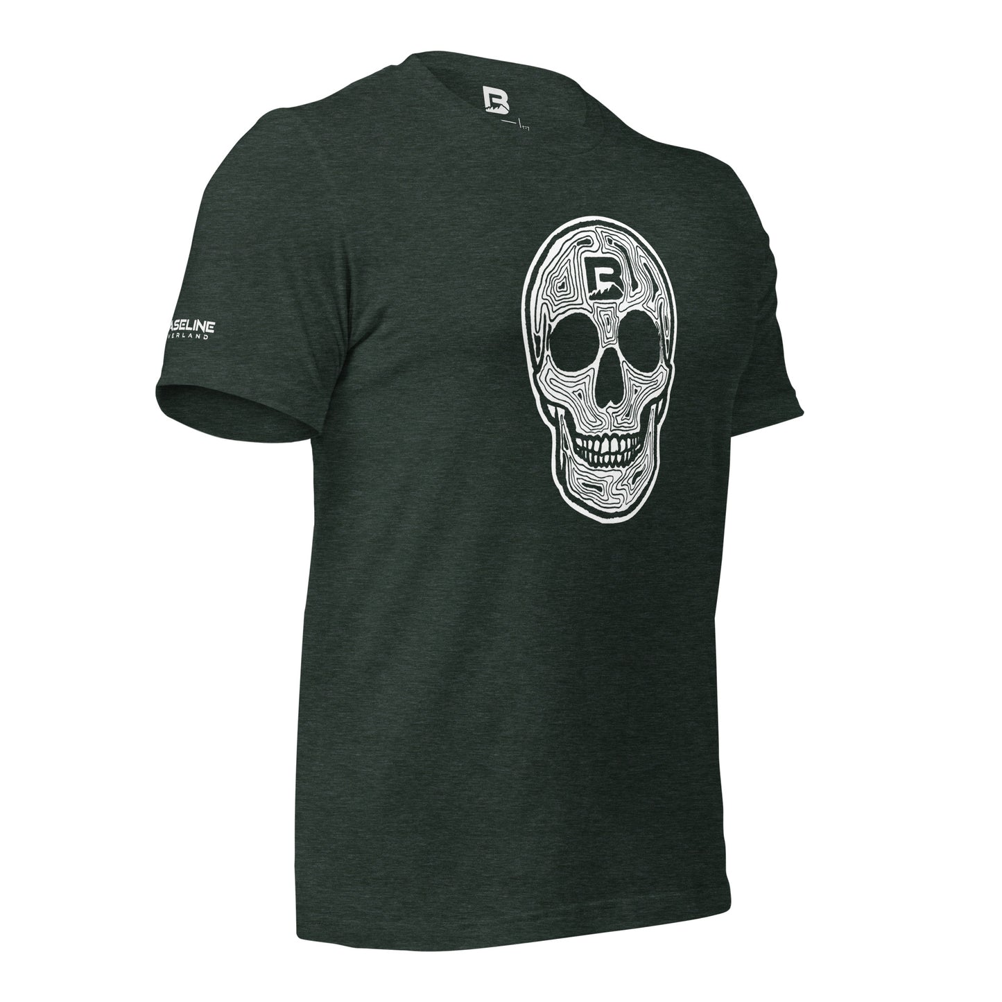Baseline Overland Topo Skull Unisex t-shirt