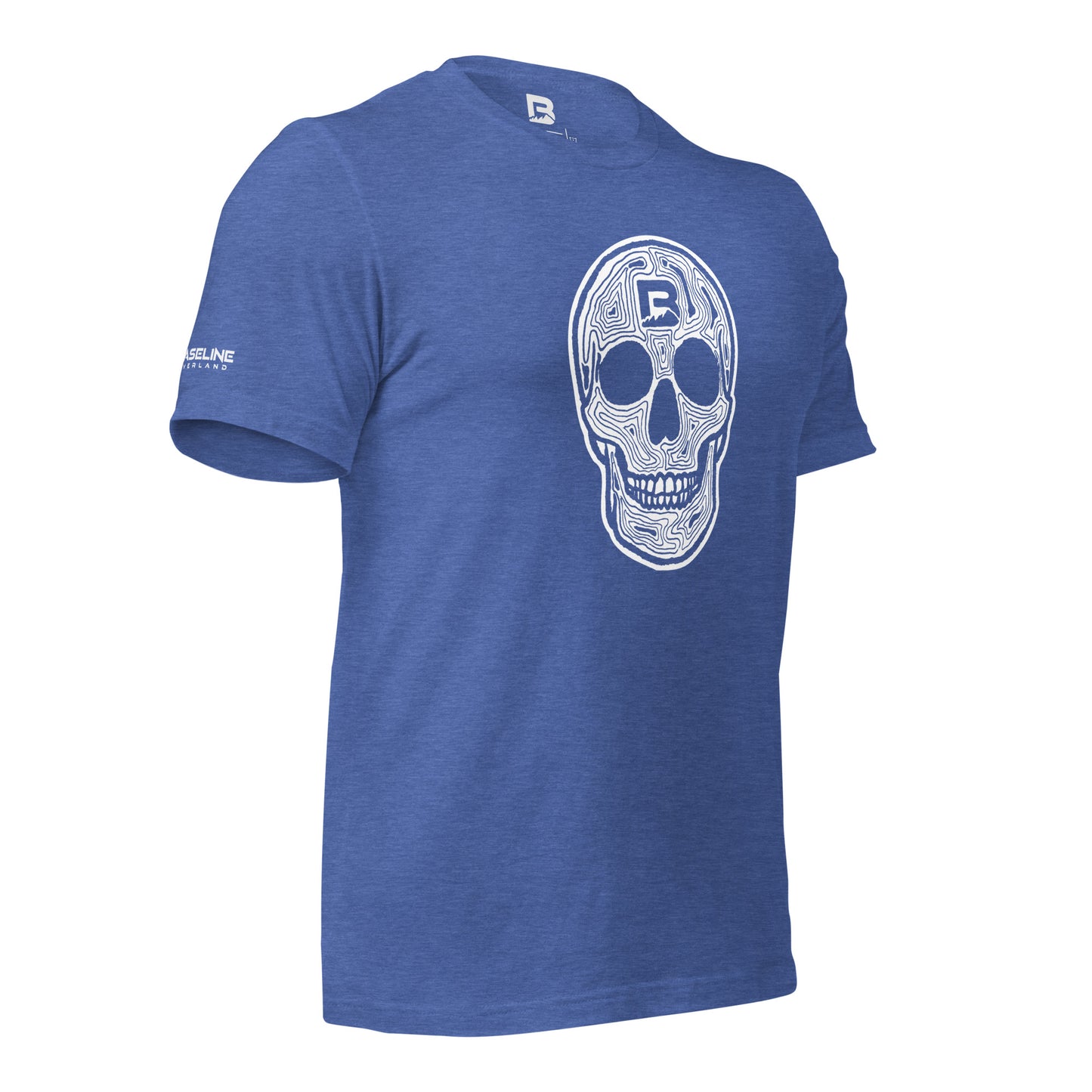 Baseline Overland Topo Skull Unisex t-shirt